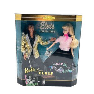 Vintage 1996 Mattel NIB NRFB Barbie Loves Elvis 17450 Guitar loose in box